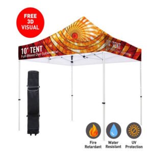 10×10 Fully Custom Tent and Canopy (Free Roller Bag)