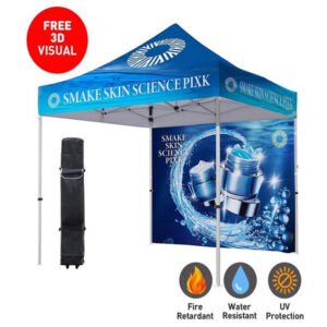 10×10 Fully Custom Tent and Canopy with Wall (Free Roller Bag)